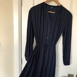 Uniqlo navy long dress